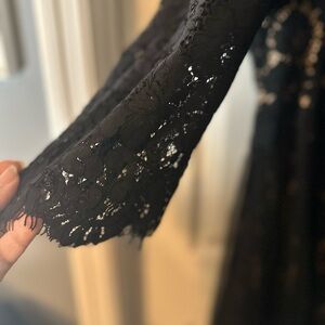 Gorgeous #plussized formal black gown with chiffon overlay